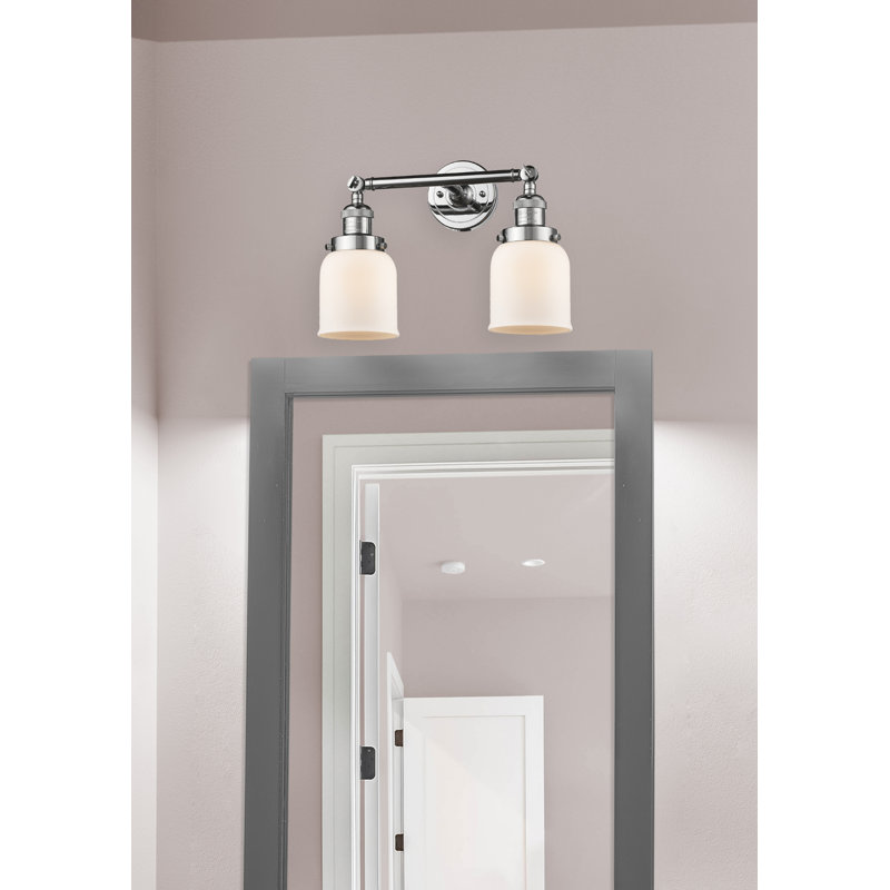 Latta 2 - Light Dimmable Vanity Light, Clear, LED, Brushed Satin Nickel