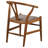 Hykeem Wood Wishbone Dining Side Chair Walnut