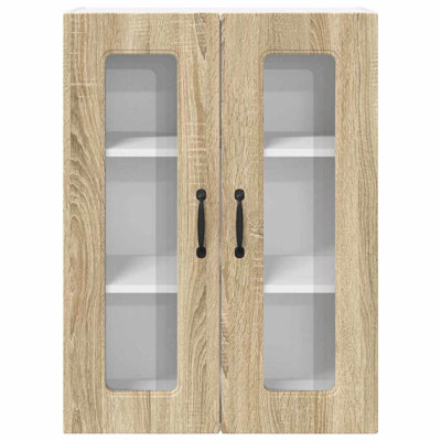 Vidaxl Kitchen Wall Cabinet Sonoma Oak 60 X 31 X 80 Cm Engineered Wood