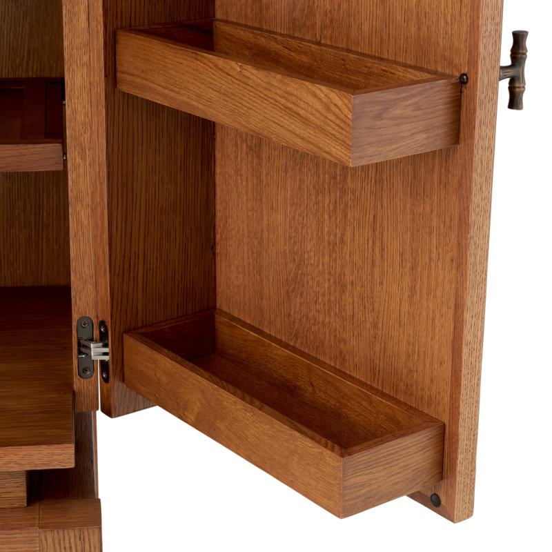 Borchard Solid Wood Bar Cabinet