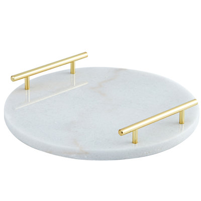 Marble Round Decorative Tray