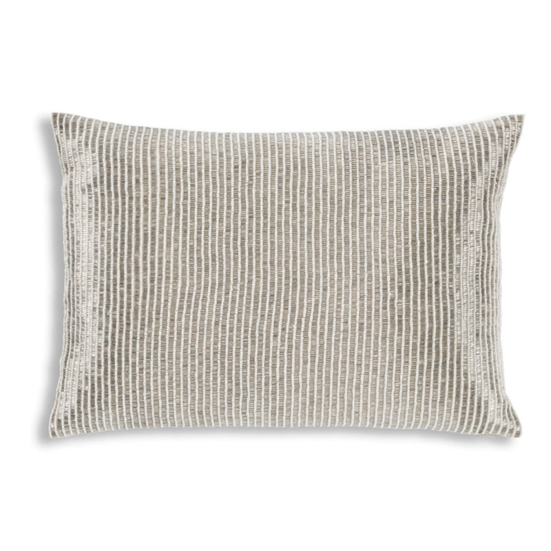 Cloud9 Silver Decorative Pillow Modern Elegant Accent Cushion, Gray