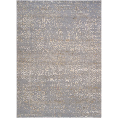 Transitional Grey/Gold Area Rug