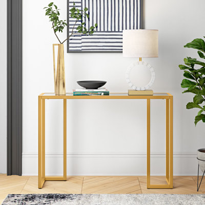 Oscar Glass Top Console Table