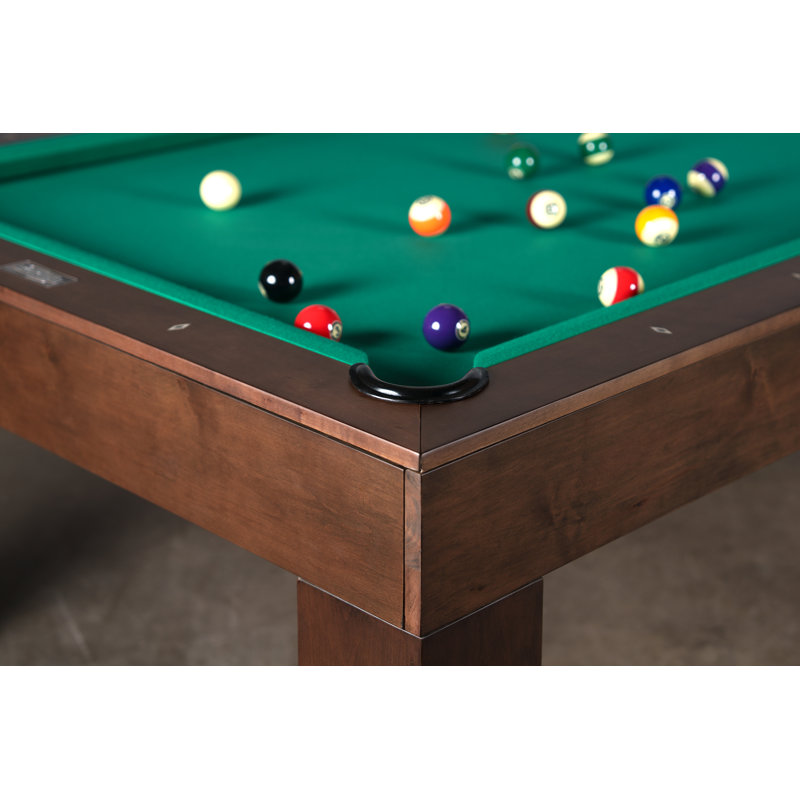Paula Parsons Pool Table In Antique Coffee With Professional Installation Included, 32.5" H x 101" L x 57" W