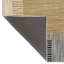 Beige-Blue Themed Mixed Striped Square Patterned Modern Decorative Rug-1758053191