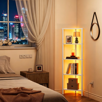 Metal Corner Bookcase