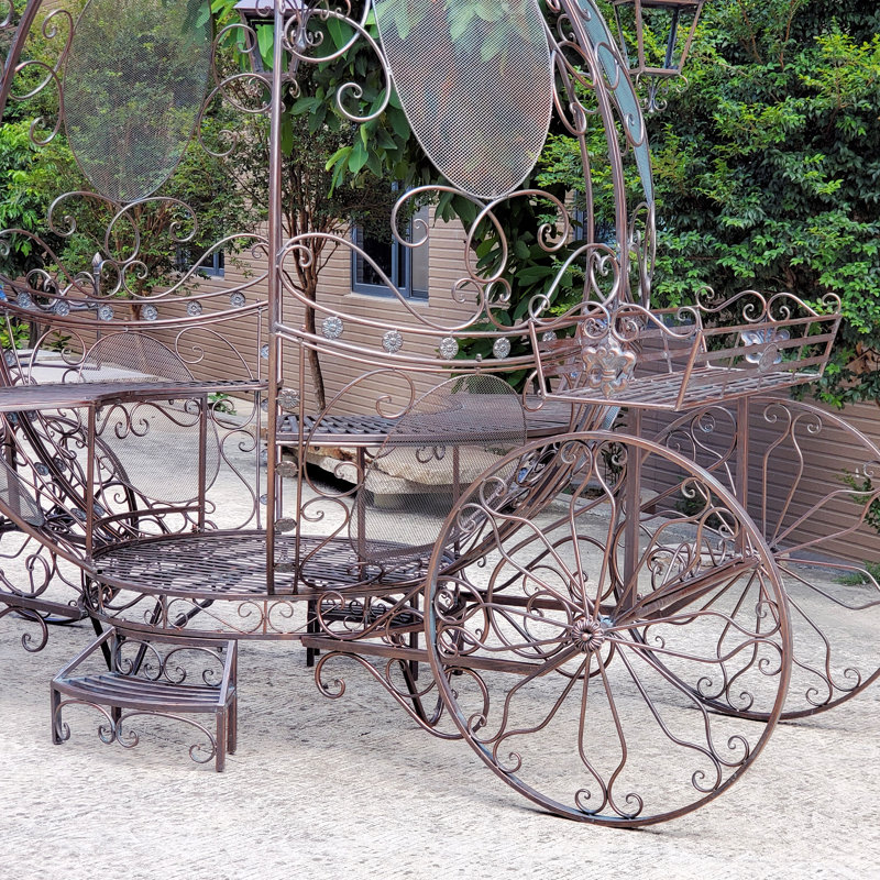 Grand chariot cendrillon rond luciana, Bronze