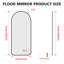 Miroir d'appoint 71 po x 32 po