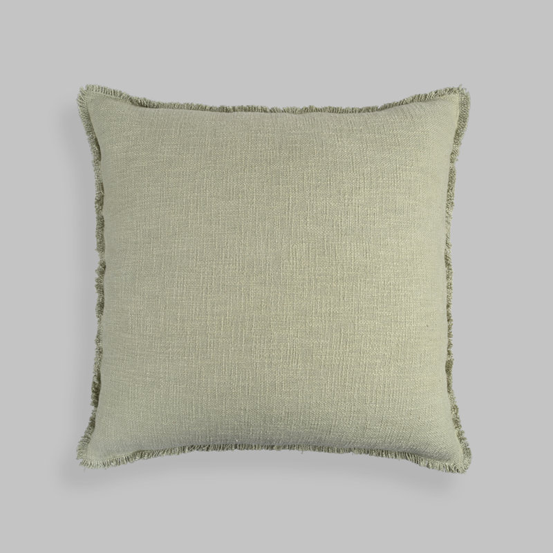 Coussin décoratif Nathanim, Vert sauge