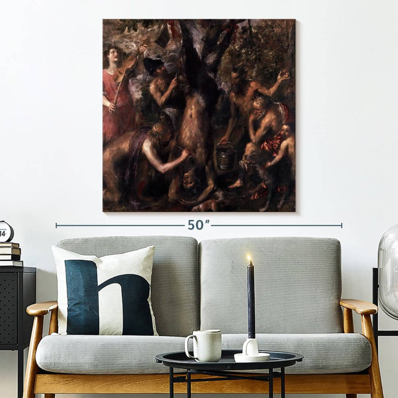 Leisha, l'écorcheur de Marsyas, H 33 po x l 33 po