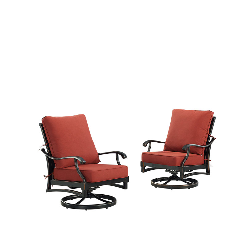 Chaise longue d'extérieur Clarissa, Rouge