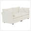 Ensemble de causeuse et de chaise 2 places, ensemble de canapé et de chaise 2 pièces, causeuse et fauteuil d'appoint, canapé de salon en chenille 2 pièces (1 + 2 places), chenille blanche-118043478