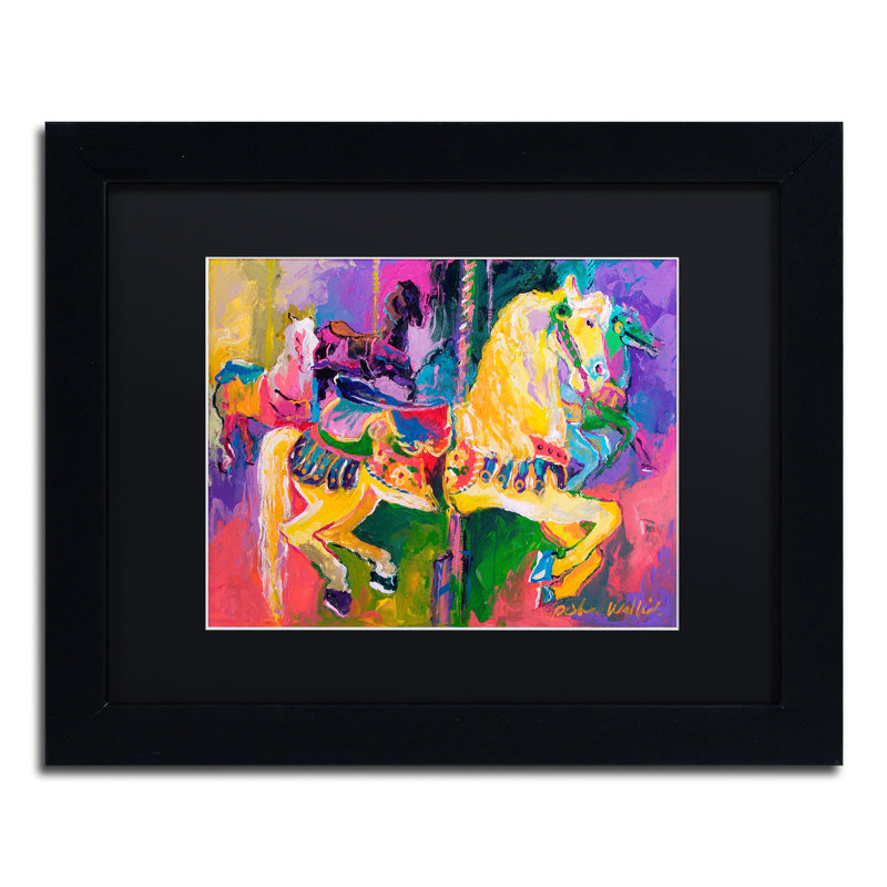 « artcar 2 », reproduction sur toile, H 11 po x l 14 po x P 0,5 po, Noir, Cadre noir