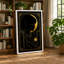 Golden Moon in Rest Art Deco - Wrapped Canvas-1918657220-1918657247