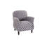Fauteuil d'appoint rembourré avec pieds en bois-698524884