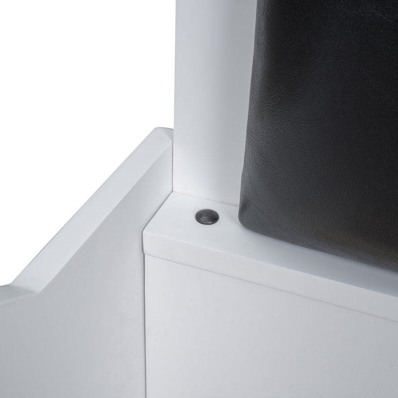 Lit plateforme Wood, Blanc