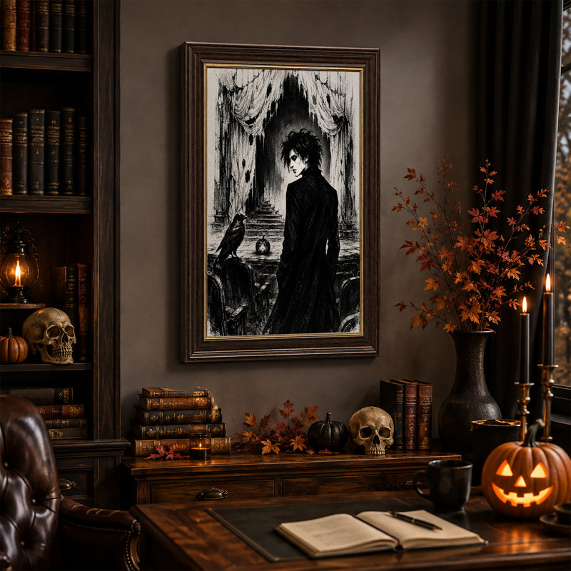 Art mural sur toile noir et blanc, 24"H x 16"W