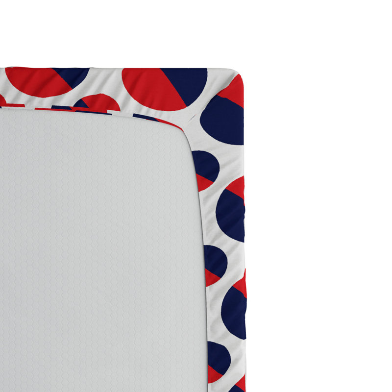 Microfiber Geometric Fitted Sheet, Full Fitted Sheet