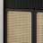 Solid Wood Rattan Shoe Cabinet Storage Locker 20 Pair Shoe Storage Cabinet-98407236