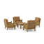 Luxe Outdoor 5 - Piece Teak Conversation Set-568616652