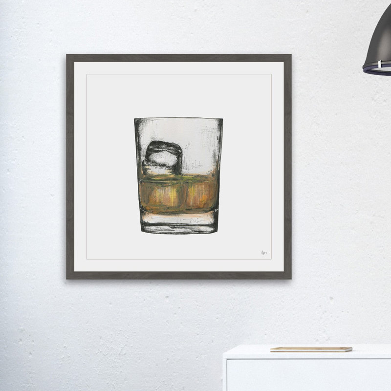 Bourbon on the Rocks II par Eye Tarney - reproduction de cadre photo, H 12 po x l 12 po x P 1,5 po