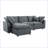 Modern L Shaped Upholstery Convertible Couch with Reversible Chaise-657185070