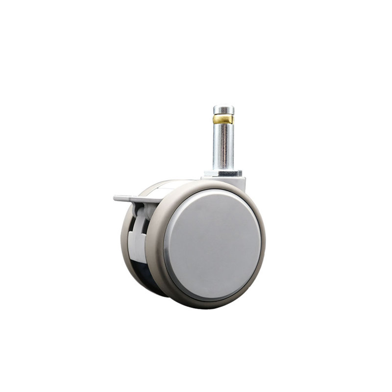 MRI Safe Caster with Brake and Grip Ring Stem