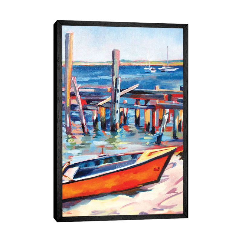 Provincetown Harbor 1 Piece Wall Art on Canvas, 66.04 cm H x 45.72 cm W, Black Framed