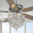 52 Inch Modern Crystal Ceiling Fan With Remote Control, 3 Speeds Reversible Ceiling Fan For Bedroom-1473284239