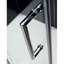 DreamLine Unidoor 58 - l 59 po x H 72 po sans cadre porte de douche avec bras de support en chrome-121903264-122746346