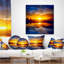 Coussin de mer brillant coucher de soleil-29072356-29072352