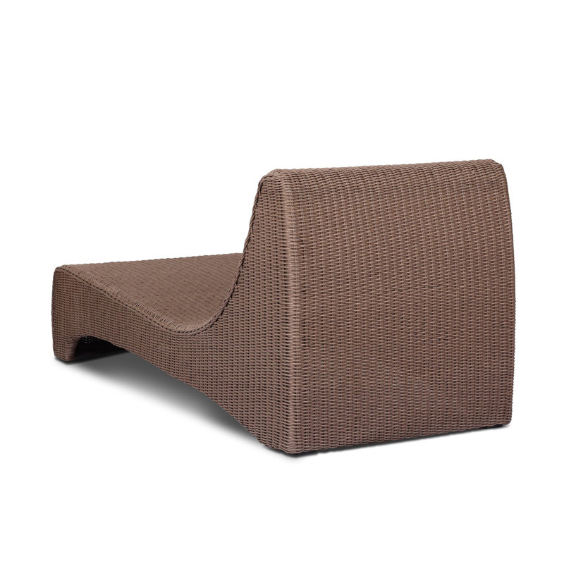 Mazu Outdoor Chaise-Frame-Tanned Weave