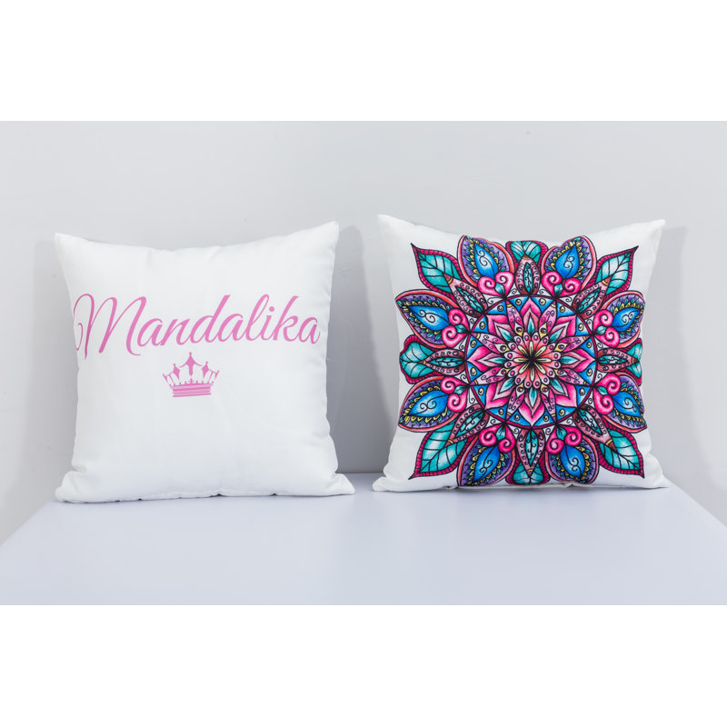 Ahlaan Indoor / Outdoor Floral Square Cushion Cover