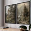 «Vintage Landscape XXXV», impression giclée sur cadre - ensemble de 2-883630548-883630549