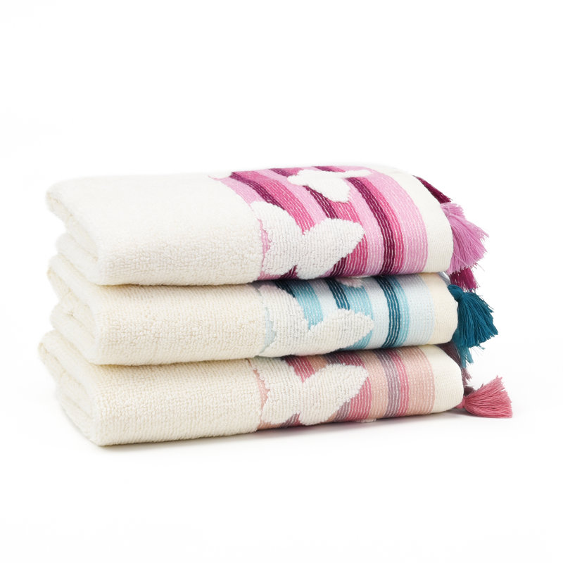 Débarbouillette papillon en coton turc, Mûres de Boysen