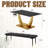 Dining Table Set, Modern Rectangular Dining Table With 2 Benches
