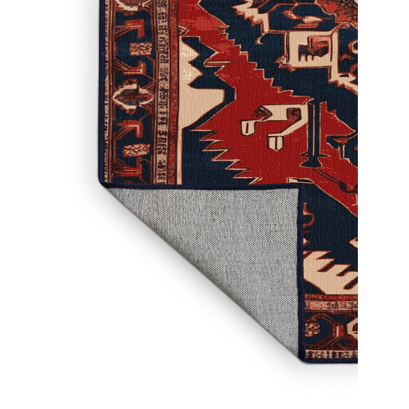 Tapis mauve lavable à la machine, Carré 8 pi