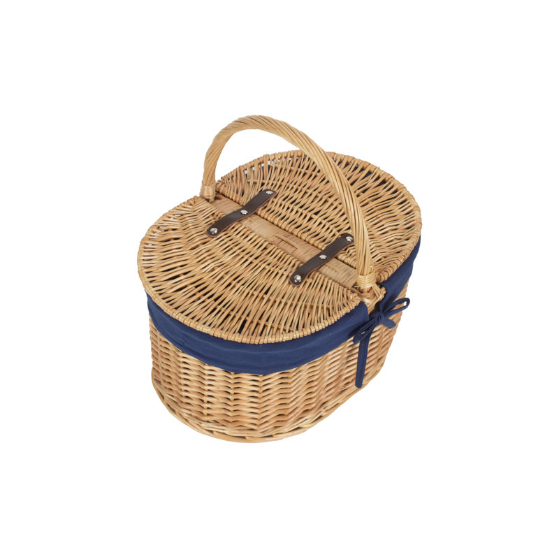 Wicker Picnic Basket with Lining