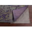 Tapis unique mauve / gris noué à la main 5 pi x 7 pi 9 po New Age