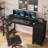 Rectangular Desk with Drawers & Storage Shelves-2048637856-2048637871