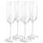 Martha Stewart 4 Piece 7.3 Ounce Flute Glass Set in Clear