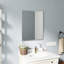 24 po, aluminium, argent, miroir de salle de bain, petite salle de bain, cadre élégant et cadre réfléchissant, look moderne-129903663