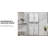 Bathroom Storage Cabinet with 2 Barn Doors and 1 Drawer, Narrow Storage Unit, Adjustable Shelves-1850051847