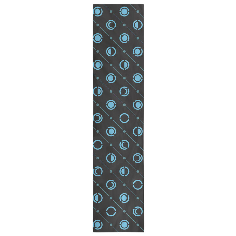 Classic Moon Phases Table Runner, 16" x 90", Black/Dark Teal