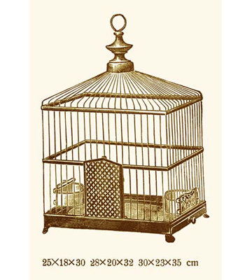 Ornate Brown Bird Cage J - Advertisements