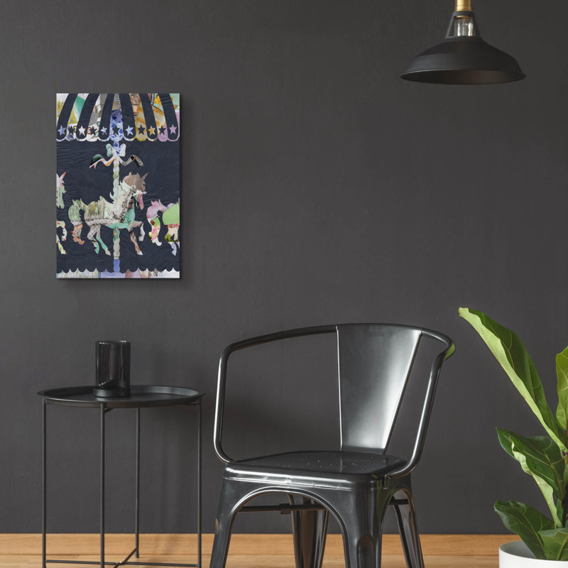 «Carousel» par Artpoptart, art mural en verre acrylique, H 24 po x l 16 po x P 0,2 po