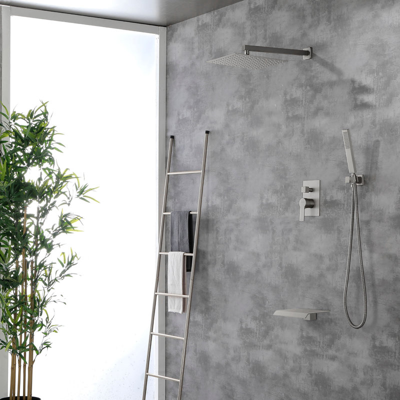 All-In-One Kit with Rough in-Valve, Brushed Nickel