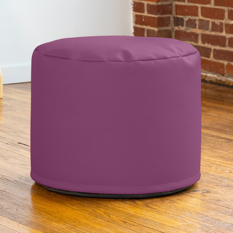 Pouf modulaire 21 po Spring, Similicuir prune
