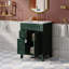 Meuble-lavabo 24 po avec lavabo, conception compacte, 2 tiroirs, tablette réglable pour les petites salles de bain-1638403129